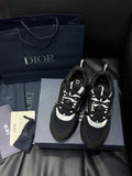 Dior B22 Black & White Technical Mesh & Calfskin Sneakers