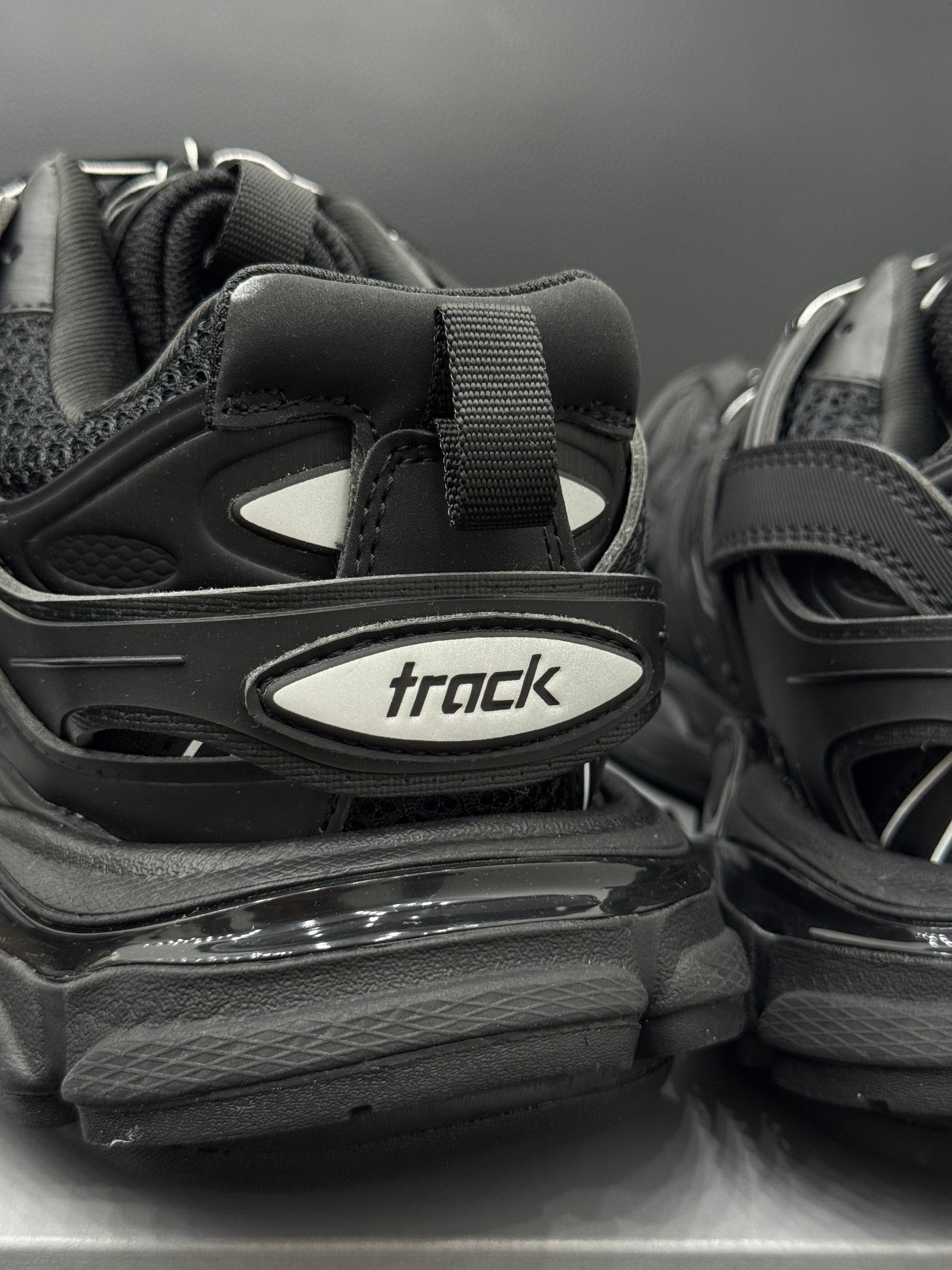 Balenciaga Track Triple Black Chunky Low‑Top Sneakers