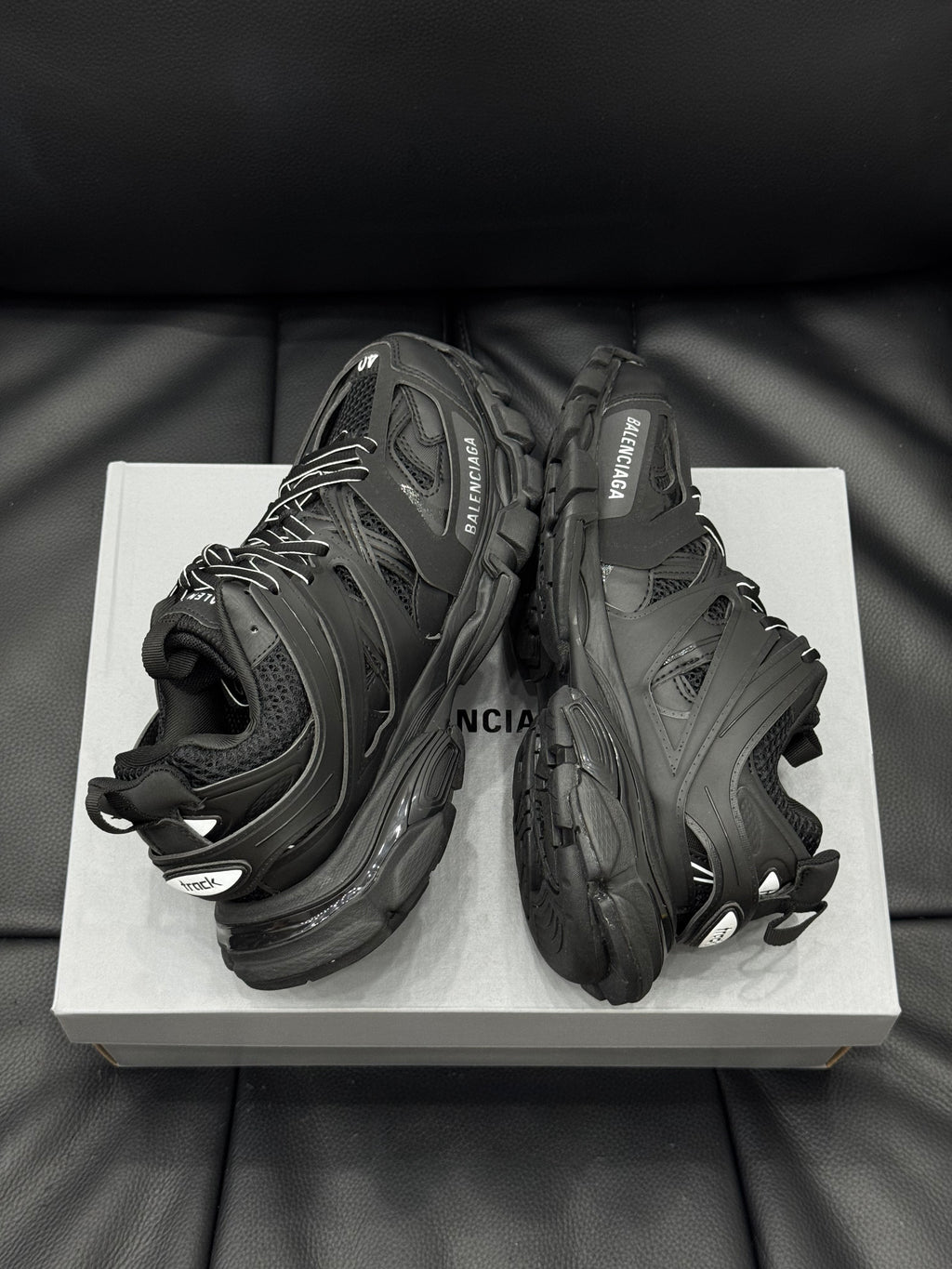 Balenciaga Track Triple Black Chunky Low‑Top Sneakers