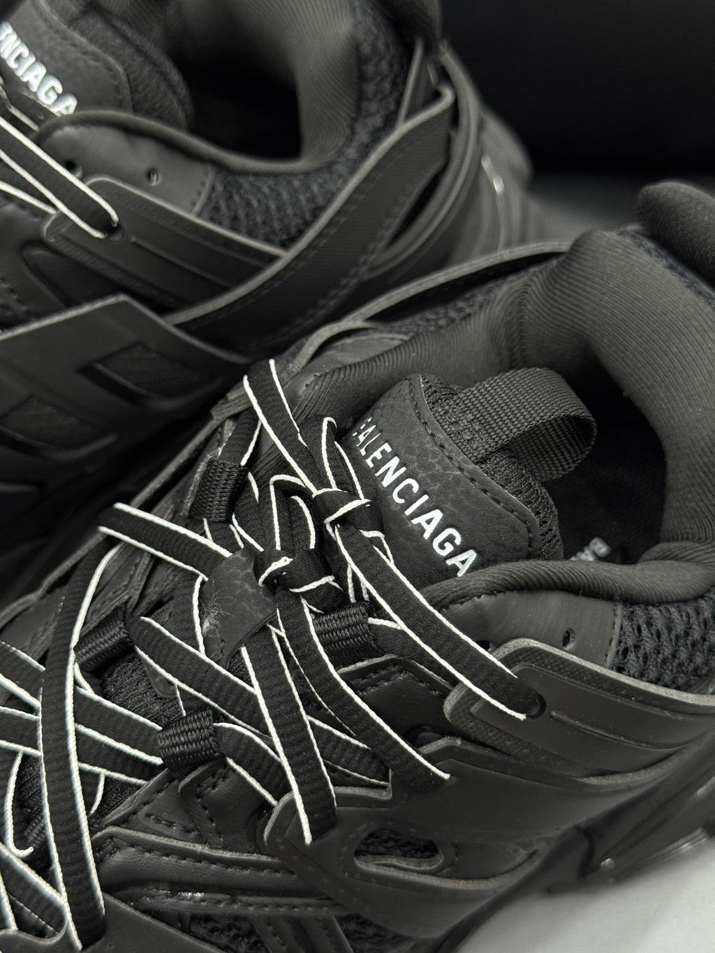 Balenciaga Track Triple Black Chunky Low‑Top Sneakers