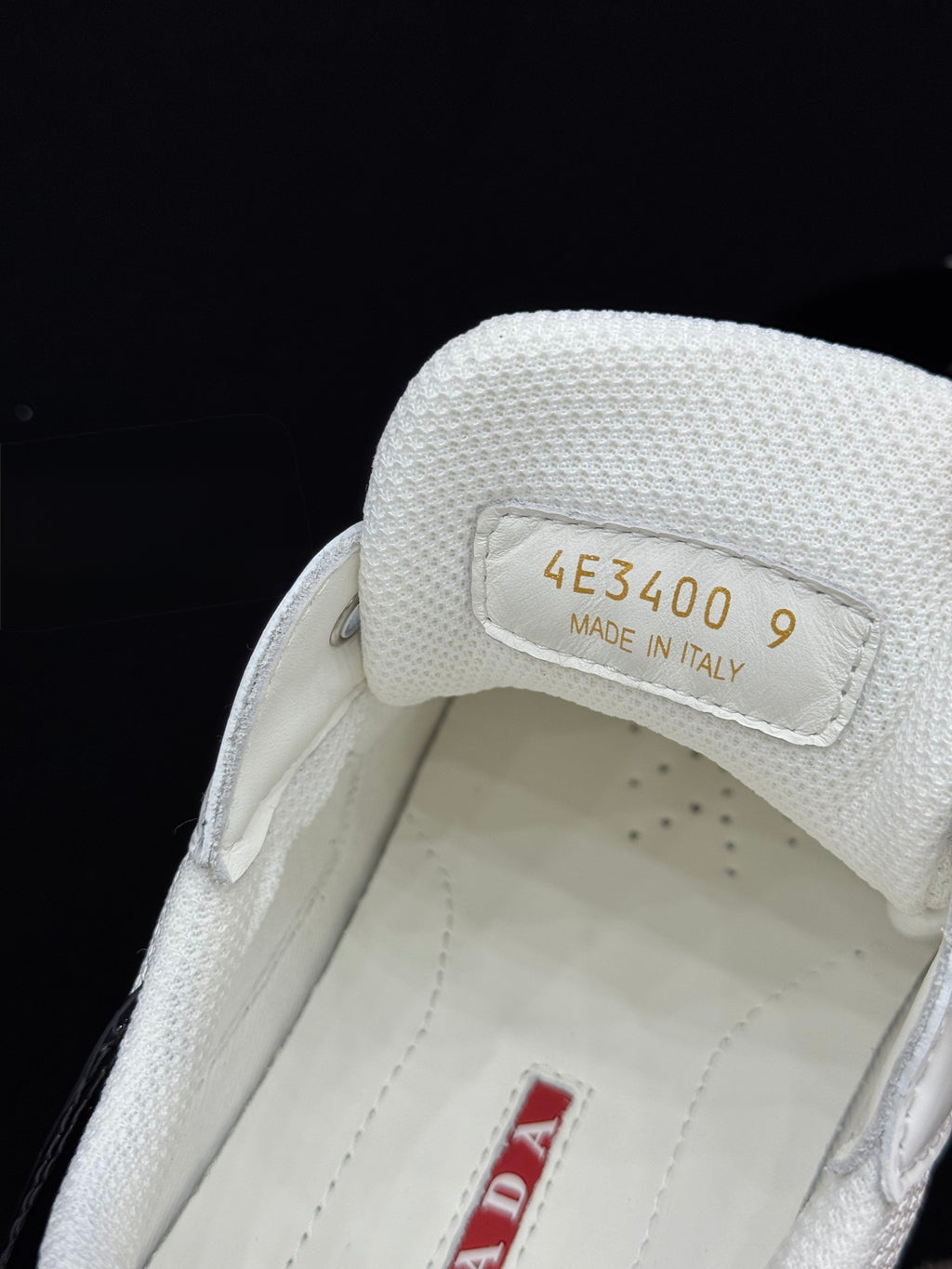 Prada America's Cup White & Black Patent Leather Sneakers