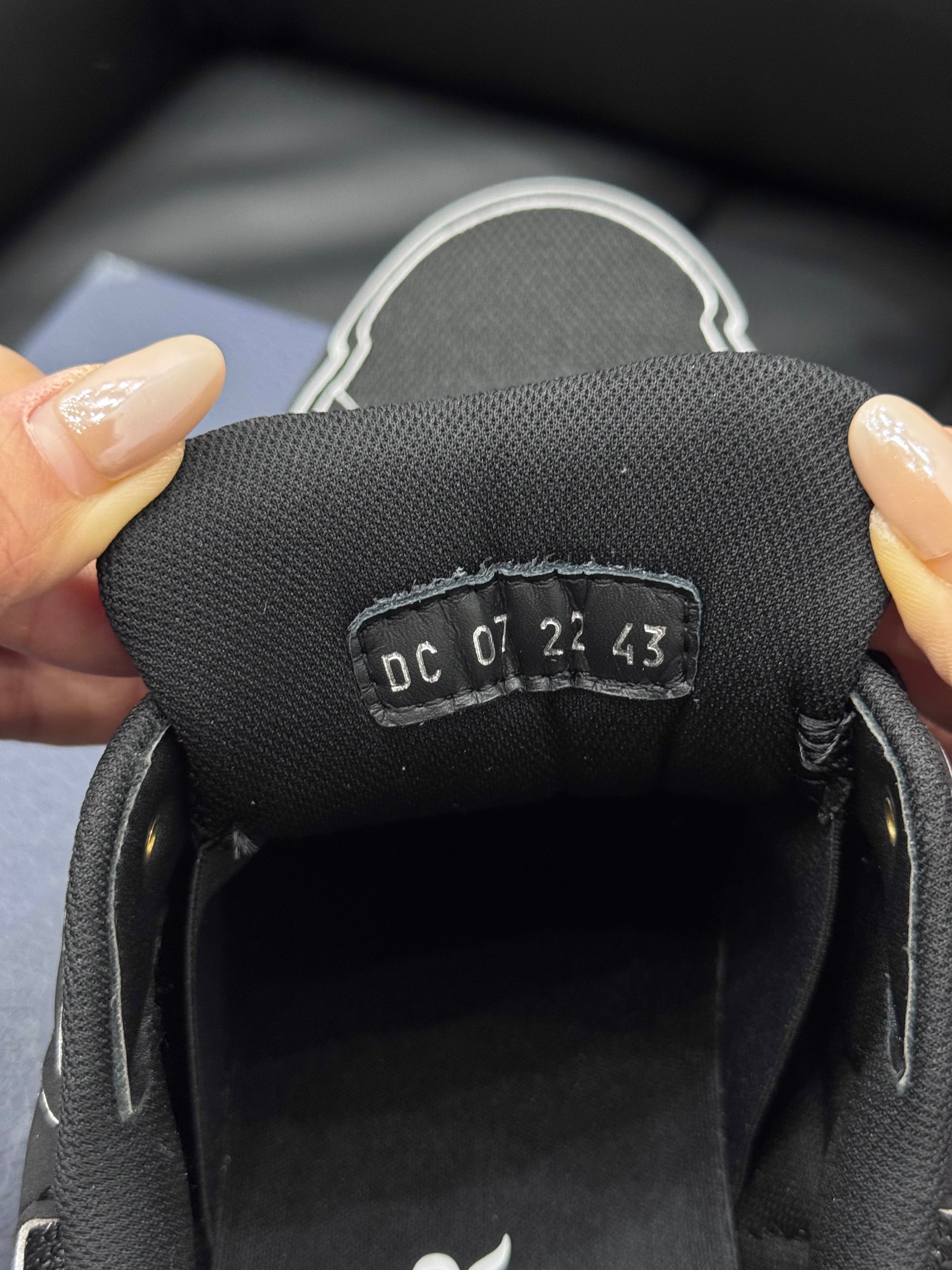 Dior B30 Countdown Triple Black Technical Mesh Sneakers￼￼￼